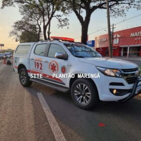 Fotos de Câmera de segurança registrou acidente que matou pai e deixou filha ferida em Maringá