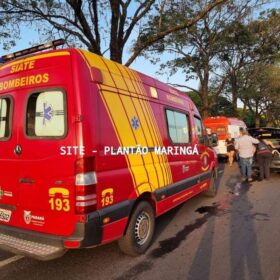 Fotos de Câmera de segurança registrou acidente que matou pai e deixou filha ferida em Maringá