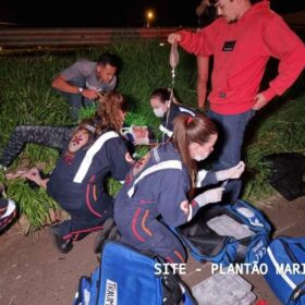 Fotos de Câmera registra carro contramão e causando acidente que deixou idosa ferida em Maringá