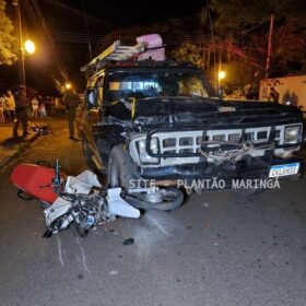 Fotos de Durante fuga da Polícia Militar, motociclista avança preferencial e sofre grave acidente em Sarandi