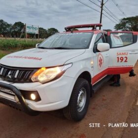 Fotos de Homem é intubado após ser atropelado e ir parar em cima de carro em Maringá