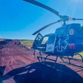 Fotos de Homem é socorrido de helicóptero após queda de bike em Marialva