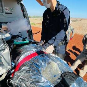 Fotos de Homem é socorrido de helicóptero após queda de bike em Marialva