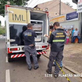 Fotos de Imagens mostram homem sendo morto a facadas em Maringá