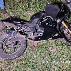 Fotos de Motociclista despenca de uma altura de aproximadamente 5 metros e cai no Contorno Norte em Maringá