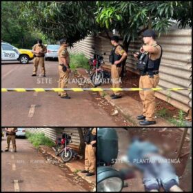 Fotos de Motociclista é executado com vários tiros em Maringá