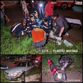 Fotos de Motorista invade contramão e causa grave acidente em Maringá