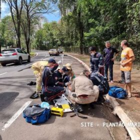 Fotos de Mulher de 60 anos é socorrida com ferimentos graves após acidente em Maringá