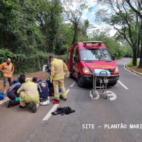 Fotos de Mulher de 60 anos é socorrida com ferimentos graves após acidente em Maringá