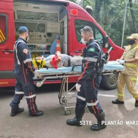 Fotos de Mulher de 60 anos é socorrida com ferimentos graves após acidente em Maringá