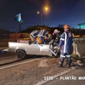 Fotos de No dia do aniversário motorista sofre ferimentos graves após acidente em Maringá