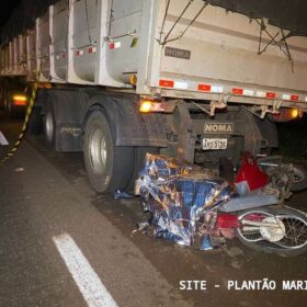 Fotos de Retornando do trabalho mulher morre após bater atrás de caminhão