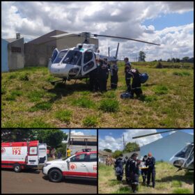 Fotos de Bebê engasga e é socorrido por helicóptero em Mandaguaçu