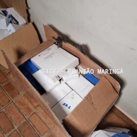 Fotos de Casa no pátio de escola estadual de Maringá era utilizada para esconder produtos roubados pelos piratas do asfalto