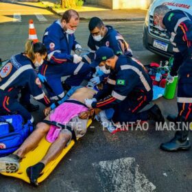 Fotos de Ciclista é reanimado pelo Samu, após colisão com ônibus em Sarandi