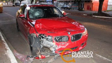 Fotos de Acidente com carro de luxo deixa casal de motociclista com ferimentos graves em Maringá