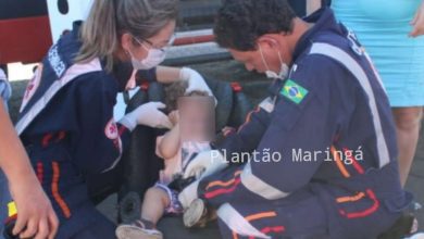 Fotos de Acidente em Maringá deixa 5 feridos, entre eles bebê de 1 anos e 5 meses