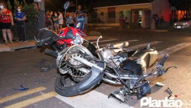 Fotos de Acidente entre duas motos deixa duas pessoas feridas, em Sarandi