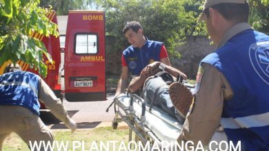 Fotos de Acidente entre duas motos deixa quatro feridos na divisa Maringá/Sarandi