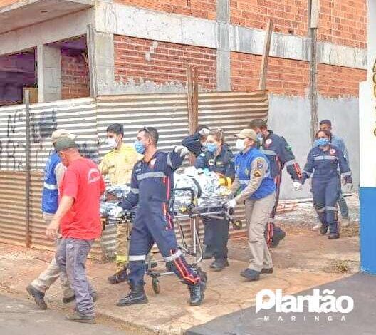 Fotos de Adolescente é socorrido de helicóptero após sofrer descarga elétrica e ter cerca de 40% do corpo queimado, em Maringá