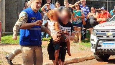 Fotos de Após momentos de tensão criança é resgatada de buraco em Maringá