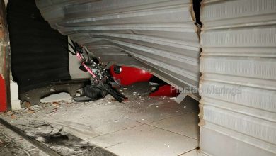 Fotos de Após perder o controle, motociclista invade estabelecimento comercial em Maringá