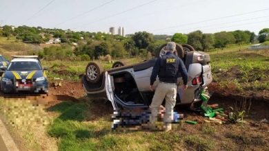 Fotos de Após perseguição, homem capota Jeep Renegade com quase 700kg de drogas no contorno sul em Maringá