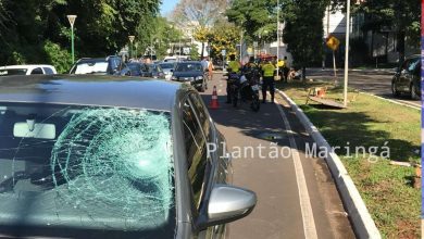 Fotos de Câmera de segurança registra atropelamento de trabalhador em Maringá; vídeo