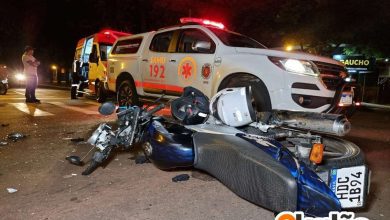 Fotos de Câmera registra acidente grave que deixou dois motociclistas feridos em Maringá