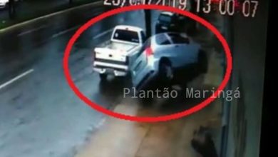 Fotos de Câmeras de segurança flagram acidente impressionante em Maringá; vídeo