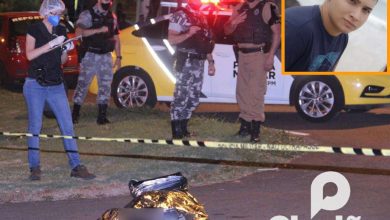 Fotos de Câmeras registram jovem sendo executado em frente a uma tabacaria, em Maringá