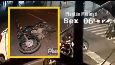 Fotos de Caminhão atropela mulher, bate em moto e foge sem prestar socorro, em Maringá; vídeo