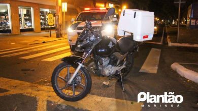 Fotos de Caminhão avança sinal vermelho e deixa motoboy com ferimentos graves em Maringá