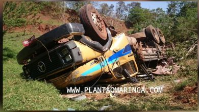 Fotos de Caminhão cai em ribanceira e deixa motorista gravemente ferido no desvio do pedágio de presidente castelo branco