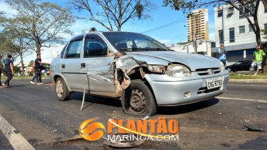 Fotos de Caminhão desgovernado bate em 10 veículo na Avenida Colombo em Maringá