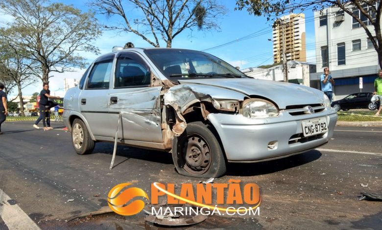 Fotos de Caminhão desgovernado bate em 10 veículo na Avenida Colombo em Maringá