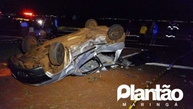 Fotos de Carro com placas de Maringá se envolve em acidente que deixou mãe morta e dois filhos 9 e 3 anos feridos