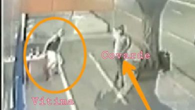 Fotos de Casal agride covardemente idoso que sofre de mal de parkinson durante assalto em Maringá; vídeo