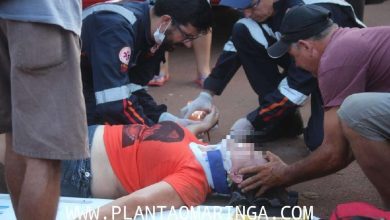 Fotos de Casal fica gravemente ferido após acidente de moto em Sarandi