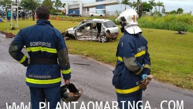 Fotos de Casal morre e filho de 13 anos fica gravemente ferido em acidente entre carreta e carro na PR-317, entre Maringá e Iguaraçu