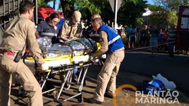 Fotos de Casal sofre ferimentos graves após bater em caminhão em Maringá