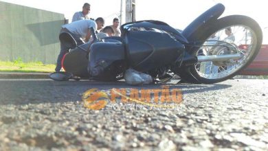 Fotos de Ciclista de 64 anos fica ferido após acidente com motocicleta em Maringá