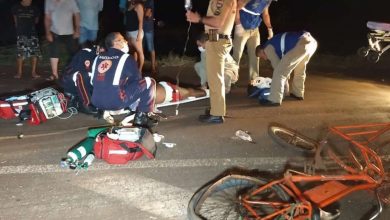 Fotos de Ciclista morre e motociclista fica gravemente ferido após acidente na PR-323 em Paiçandu