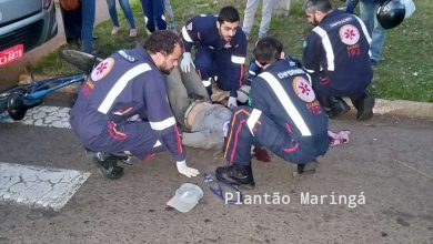 Fotos de Ciclista sofre ferimentos graves após ser atropelado por circular da cidade verde em Maringá