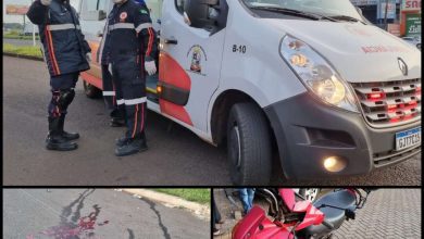 Fotos de Colisão entre motos deixa duas pessoas feridas em Sarandi