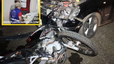 Fotos de Colisão violenta entre carro e motocicleta deixa jovem ferido em Sarandi