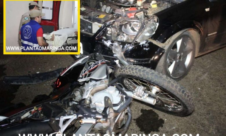 Fotos de Colisão violenta entre carro e motocicleta deixa jovem ferido em Sarandi