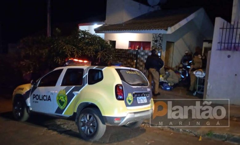 Fotos de Criminosos em motocicleta atiram contra jovem em Mandaguaçu