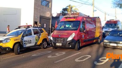 Fotos de Empresário é baleado durante assalto em revenda de automóveis, em Maringá