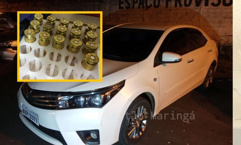 Fotos de Equipe do pelotão de choque, apreende carro roubado, coletes balísticos e munições em Maringá